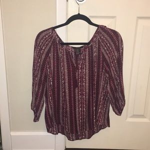 pink paisley patterned forever 21 blouse size M
